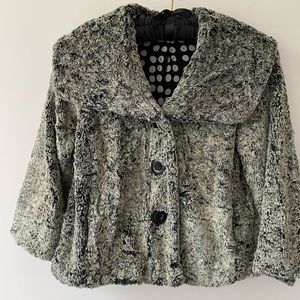 CAbi Faux Fur Cropped Jacket